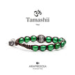 TAMASHII Bracciale Ruota della Preghiera Agata Verde BHS1100-12 (6221581811884)