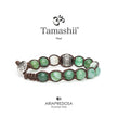 TAMASHII | Ruota della Preghiera Agata Verde striata | BHS1100-140