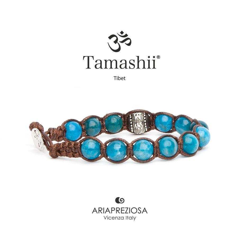 TAMASHII | Ruota della Preghiera Stone collar blu | BHS1100-204