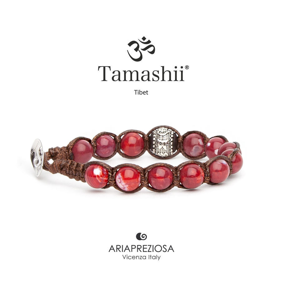 TAMASHII | Ruota della Preghiera Agata Rosso scuro | BHS1100-213