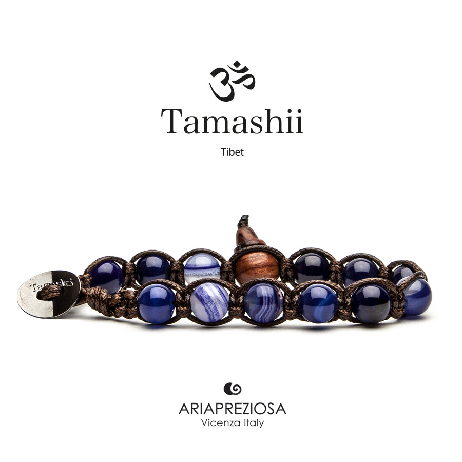 TAMASHII Bracciale Agata Blu Scuro BHS900-216 (6280969781420)