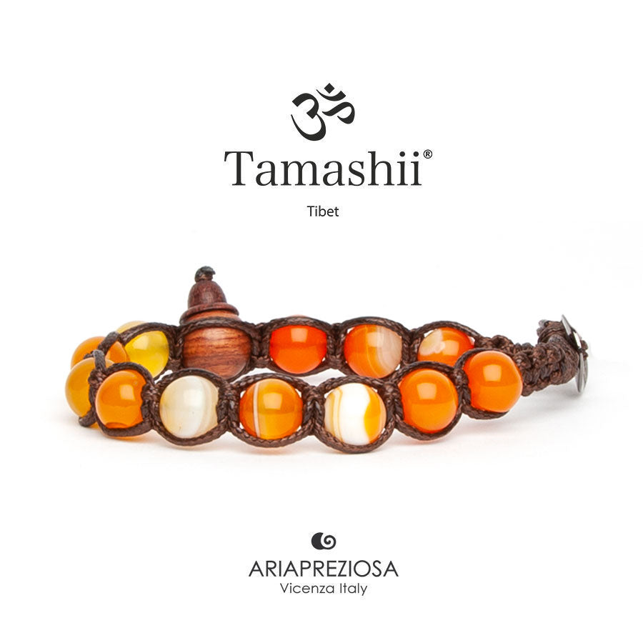 TAMASHII | Bracciale New Orange Lace Agate | BHS900-284