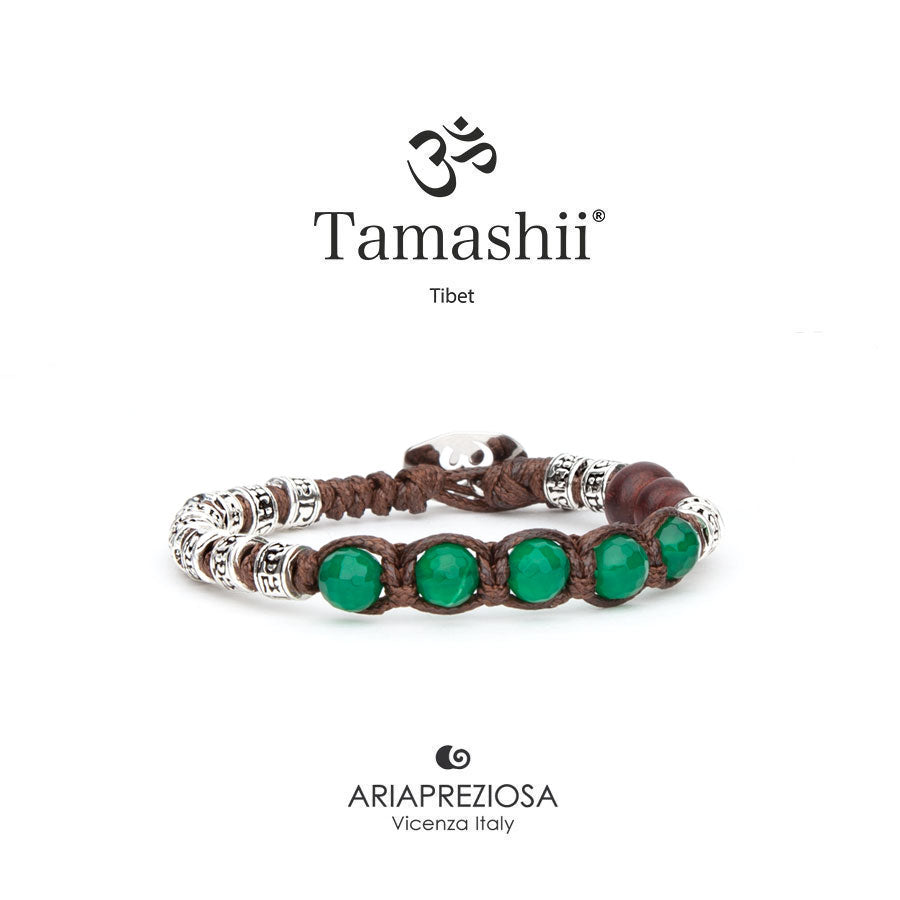 TAMASHII | Ruota Preghiera Multifaceted Agata verde | BHS924-S4-12