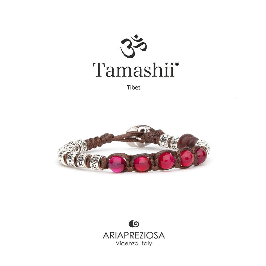 TAMASHII | Ruota Preghiera Multifaceted Agata rossa | BHS924-S4-34