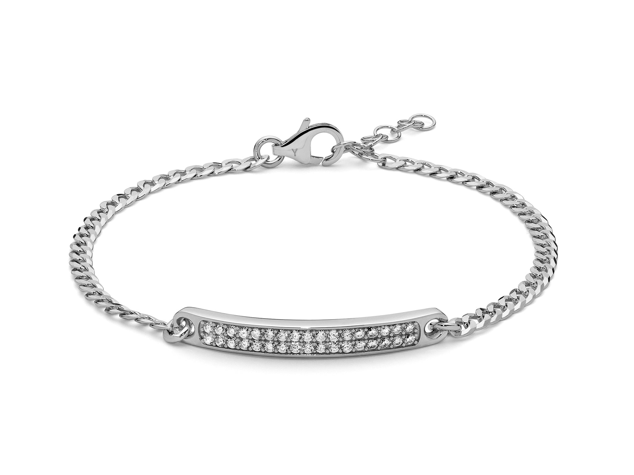 YUKIKO | Bracciale uomo in argento e zirconi | BR805