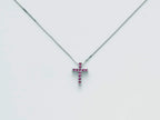 MILUNA Girocollo Croce con Rubini CLD4262 (6205762863276)