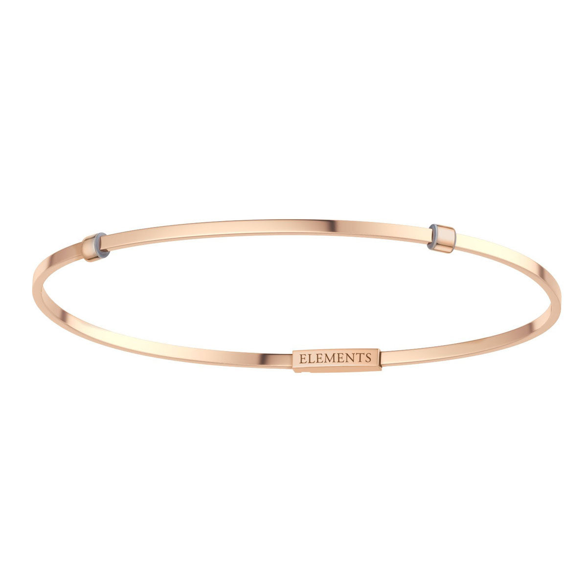 ELEMENTS | Bracciale rigido oro rosa 18kt interno pieno | DFBF7523