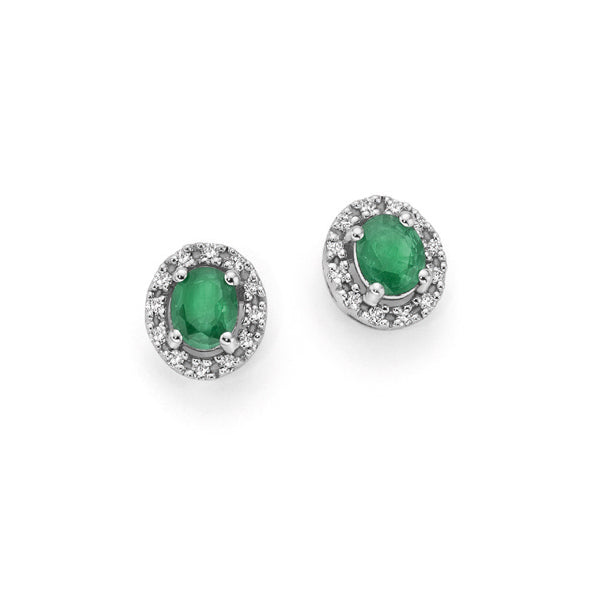 DONNAORO | Orecchini Smeraldi e Diamanti | DHOE9854.012