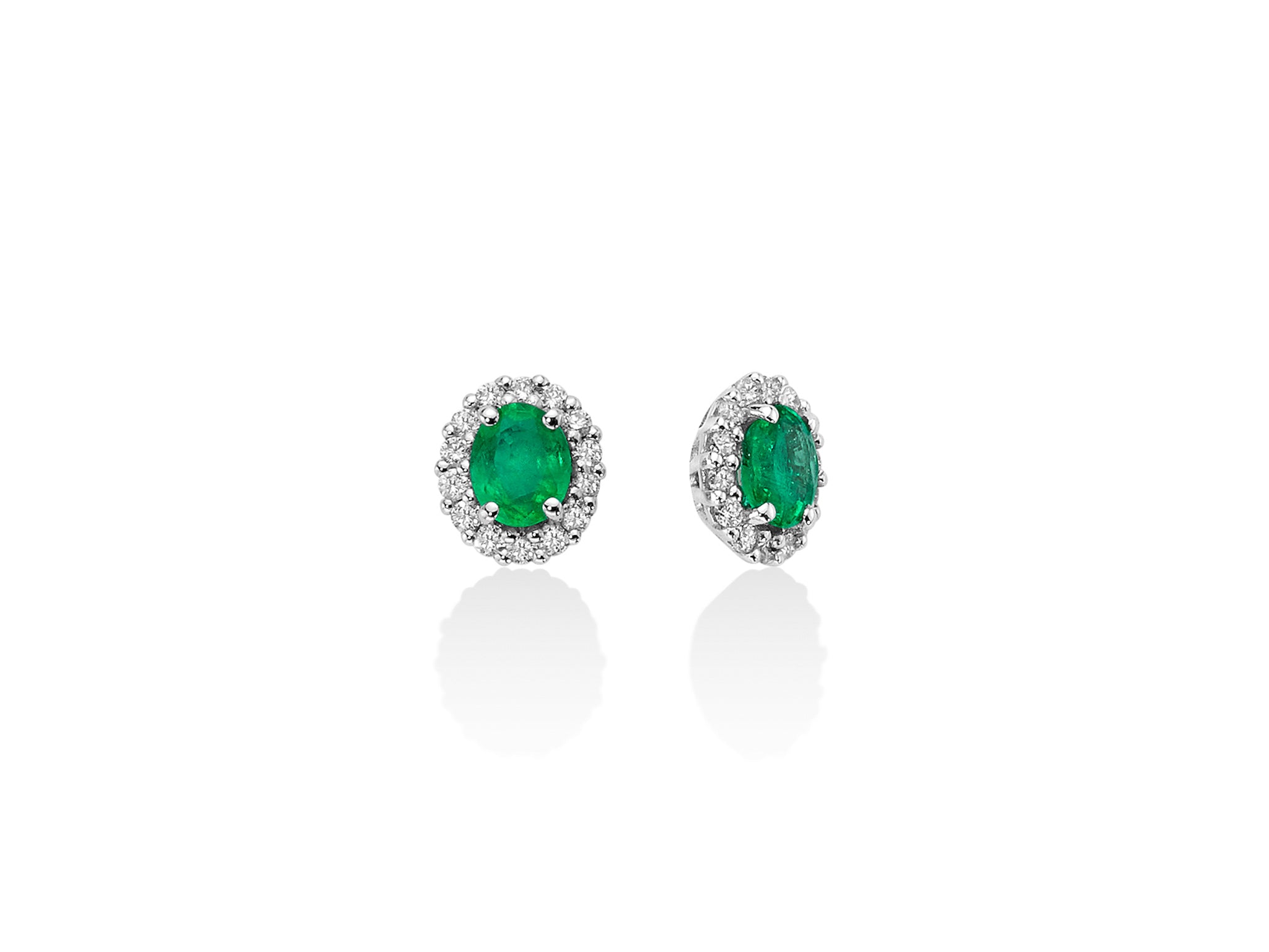 MILUNA | Orecchini Smeraldo e Diamanti | ERD2401