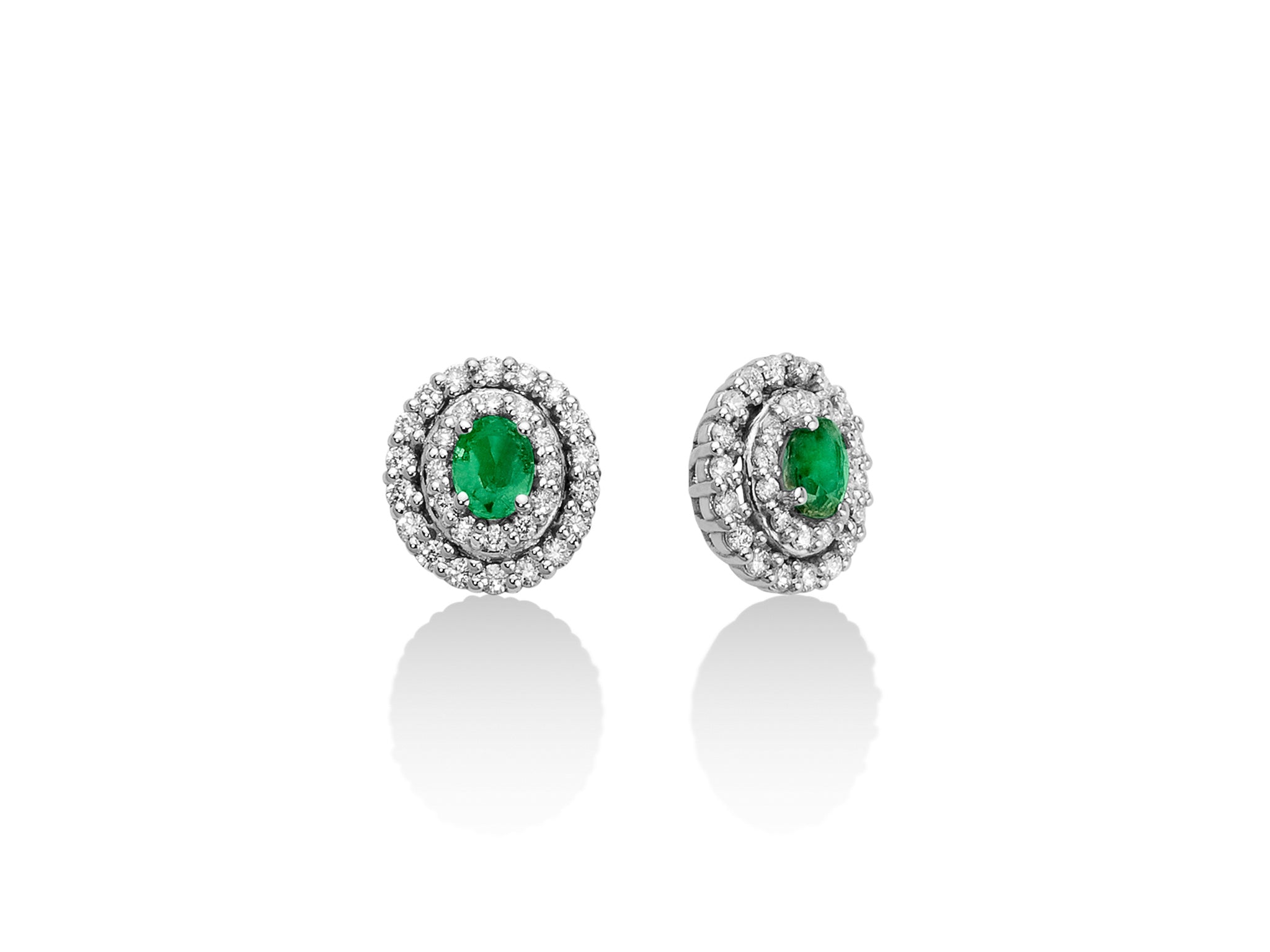 MILUNA | Orecchini Smeraldo e Diamanti | ERD2545