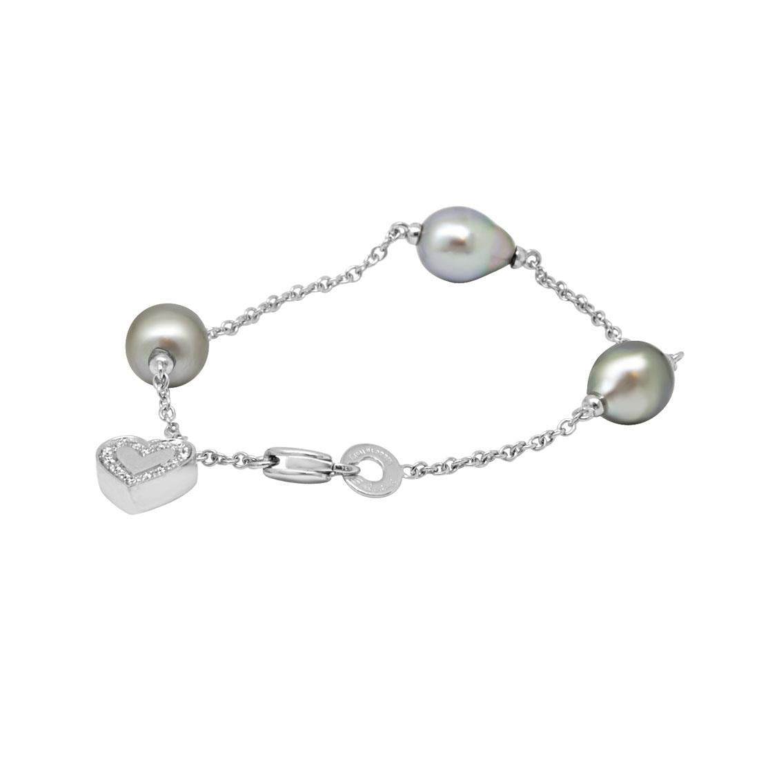 SALVINI | Bracciale Oro Bianco con Perle e Diamanti 20017129 (6219038884012)