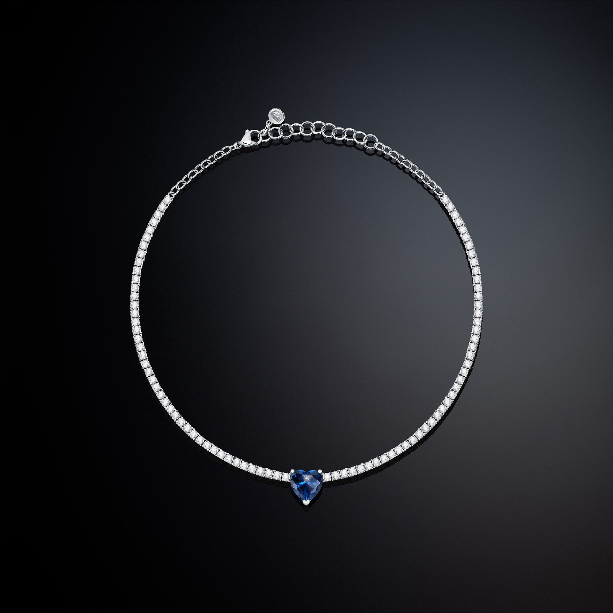 CHIARA FERRAGNI | Blue First Love Tennis Necklace | J19AUV03