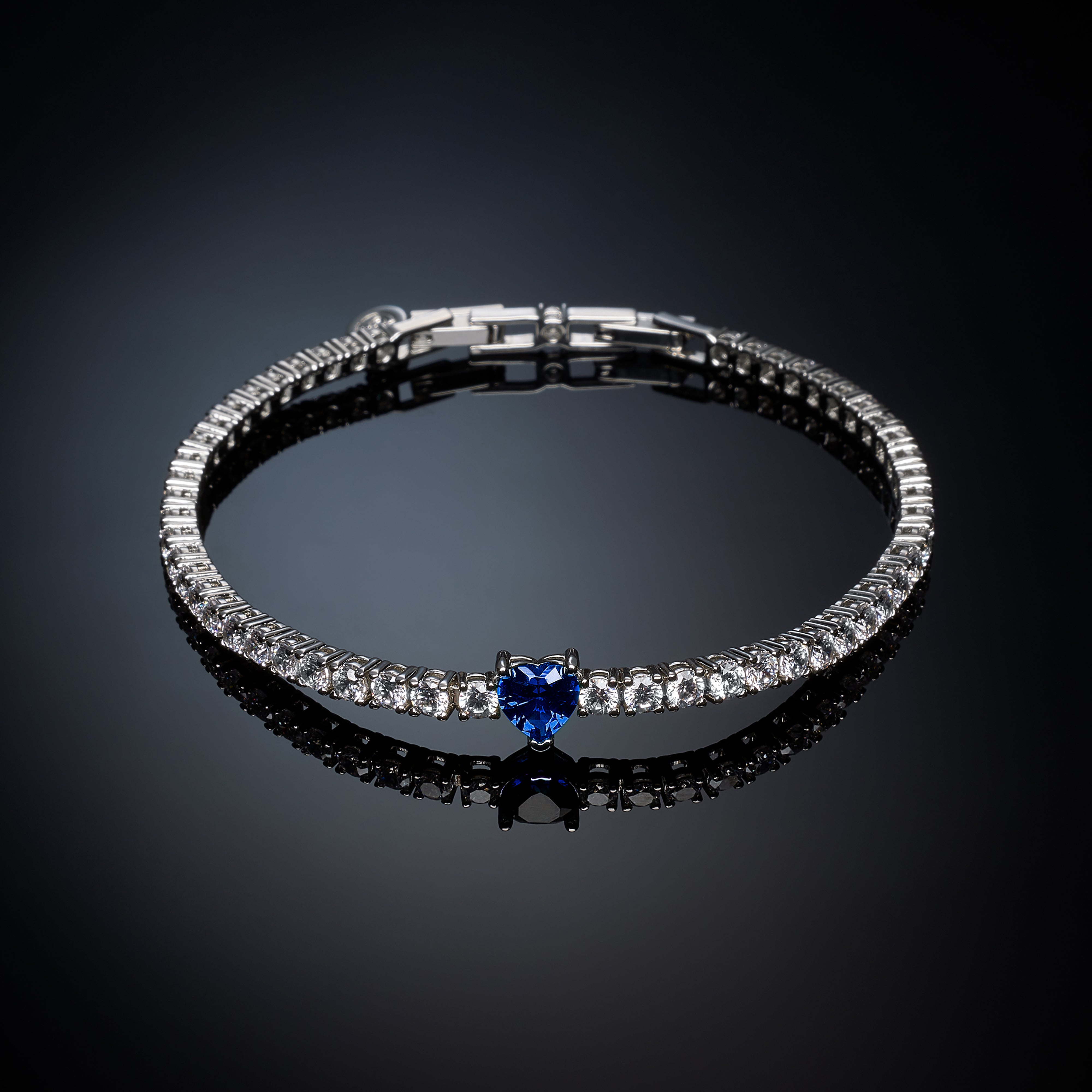 CHIARA FERRAGNI | Blue First Love Tennis Bracelet | J19AUV14