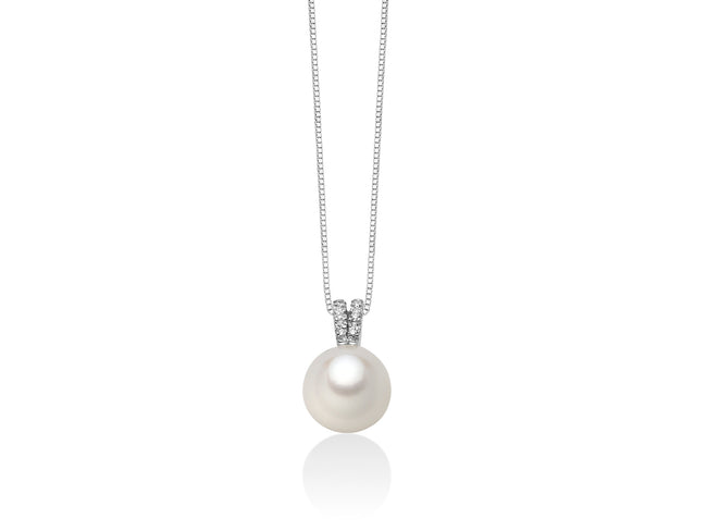 MILUNA | Collana Perla E Diamanti | PCL5524