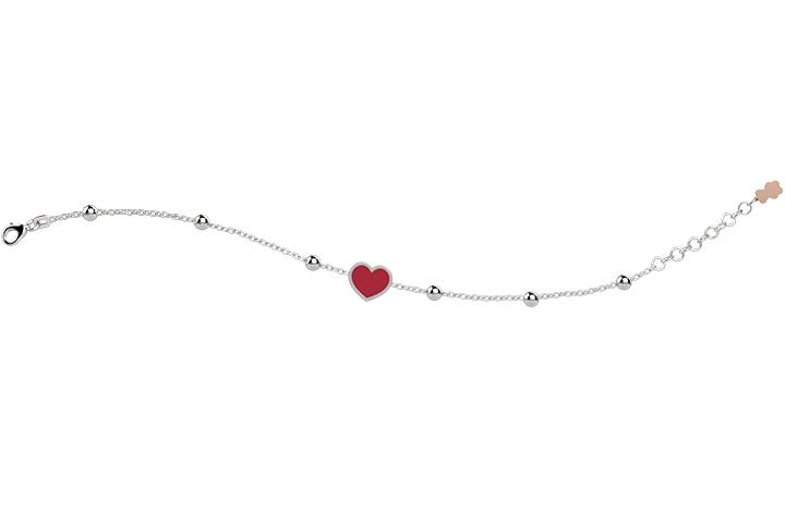 NANAN | Bracciale con Cuore Rosso | NAN0233