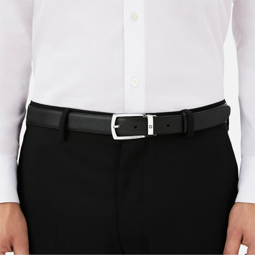 MONTBLANC | Cintura in pelle nera 30 mm | MB116706