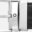 MONTBLANC | Cintura da 35 mm con fibbia a ferro di cavallo reversibile in pelle nera liscia e stampata | MB130016